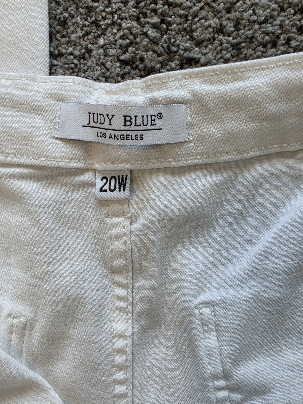 Judy Blue Joggers, White, 20W - Picture 2 of 8